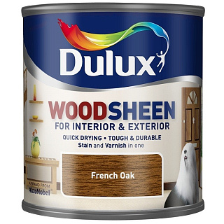 Лак-морилка на водной основе Dulux Woodsheen полуматовый French Oak (0,75л)